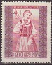 Poland 1959 Costumes 40 Groszv Multicolor Scott 889